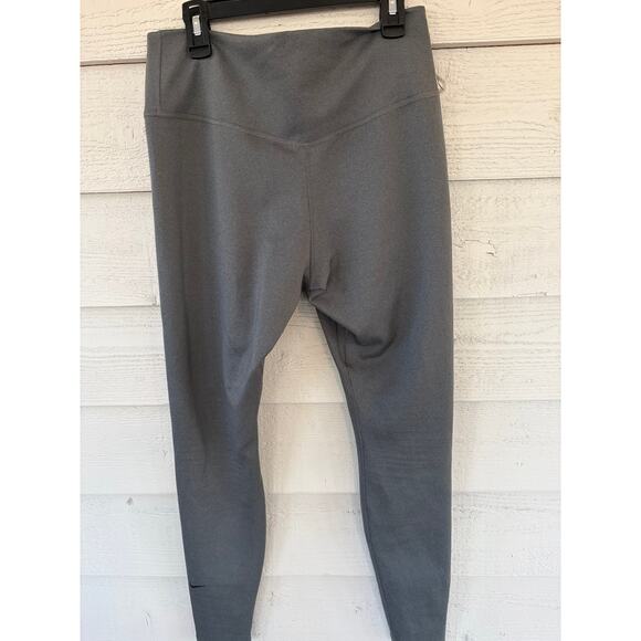 Nike ThermaFIT Gray High Rise Leggings Medium | Athletic Training Yoga Gym Pants - Picture 5 of 5